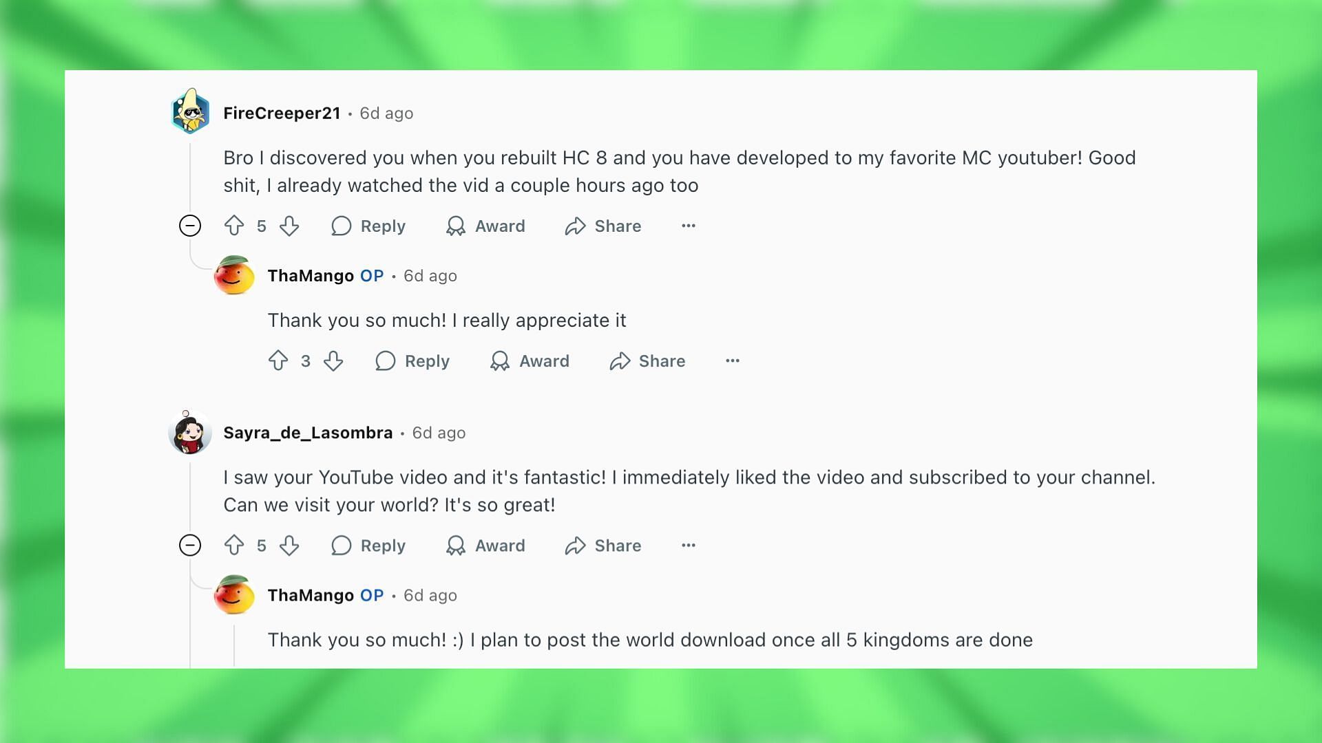 Redditors react to the Atlantis build (Image via Reddit)